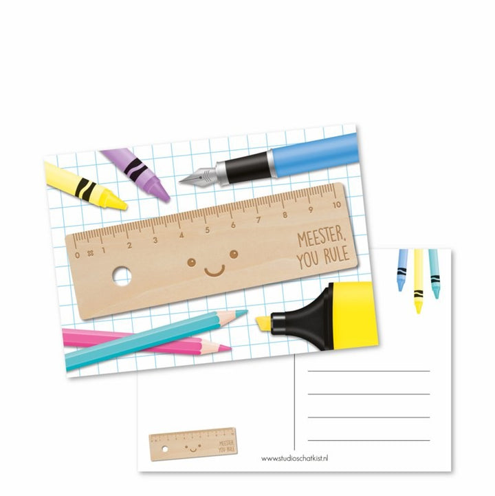 Meester you rule | Kaart Studio Schatkist