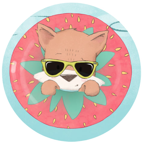 Zomervos| Sluitstickers 10st.