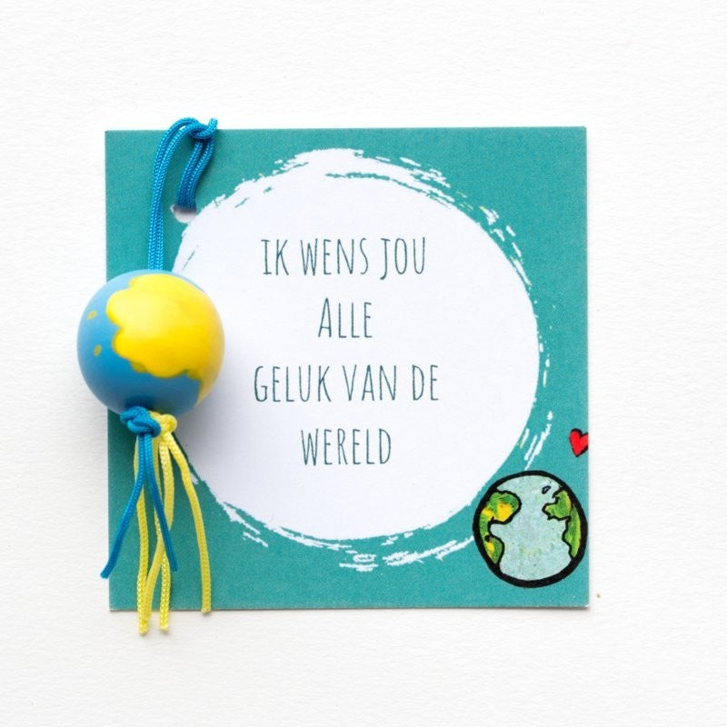 Cadeau kaartje wereld| Sidedish