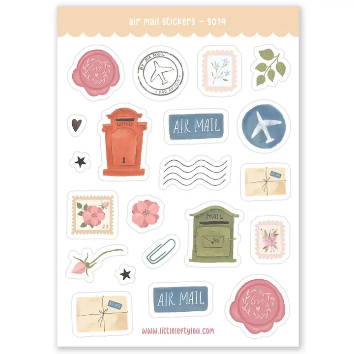 Luchtpost | Stickervel Little Lefty Lou