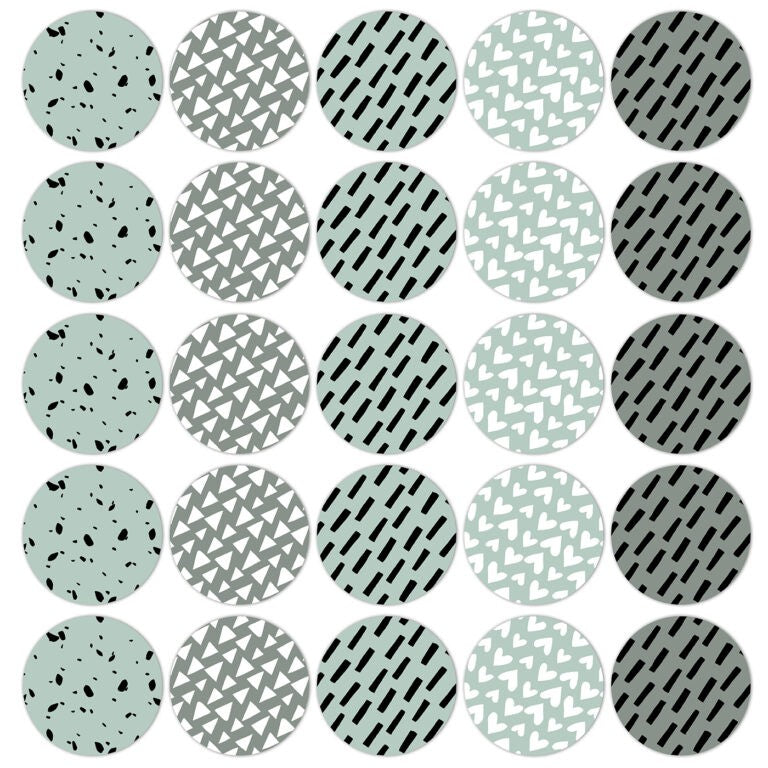 Mint or Green| Sluitstickers 10st