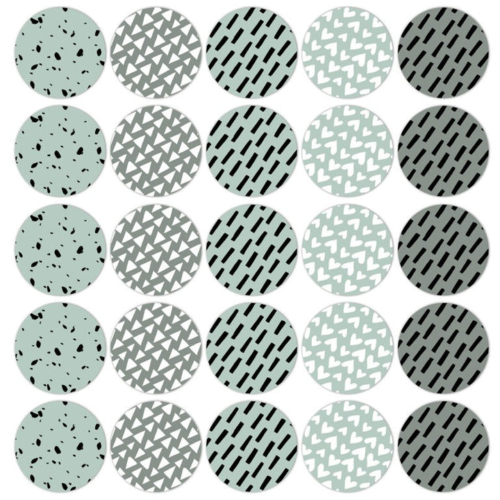 Mint or Green| Sluitstickers 10st