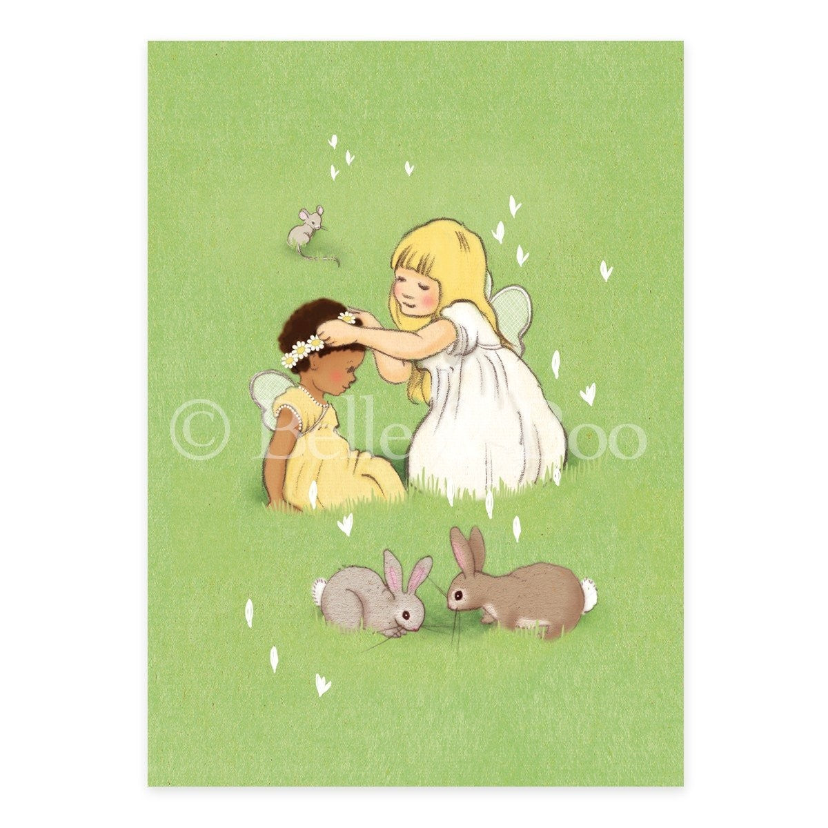 Daisy Chain Friends| Kaart Belle & Boo