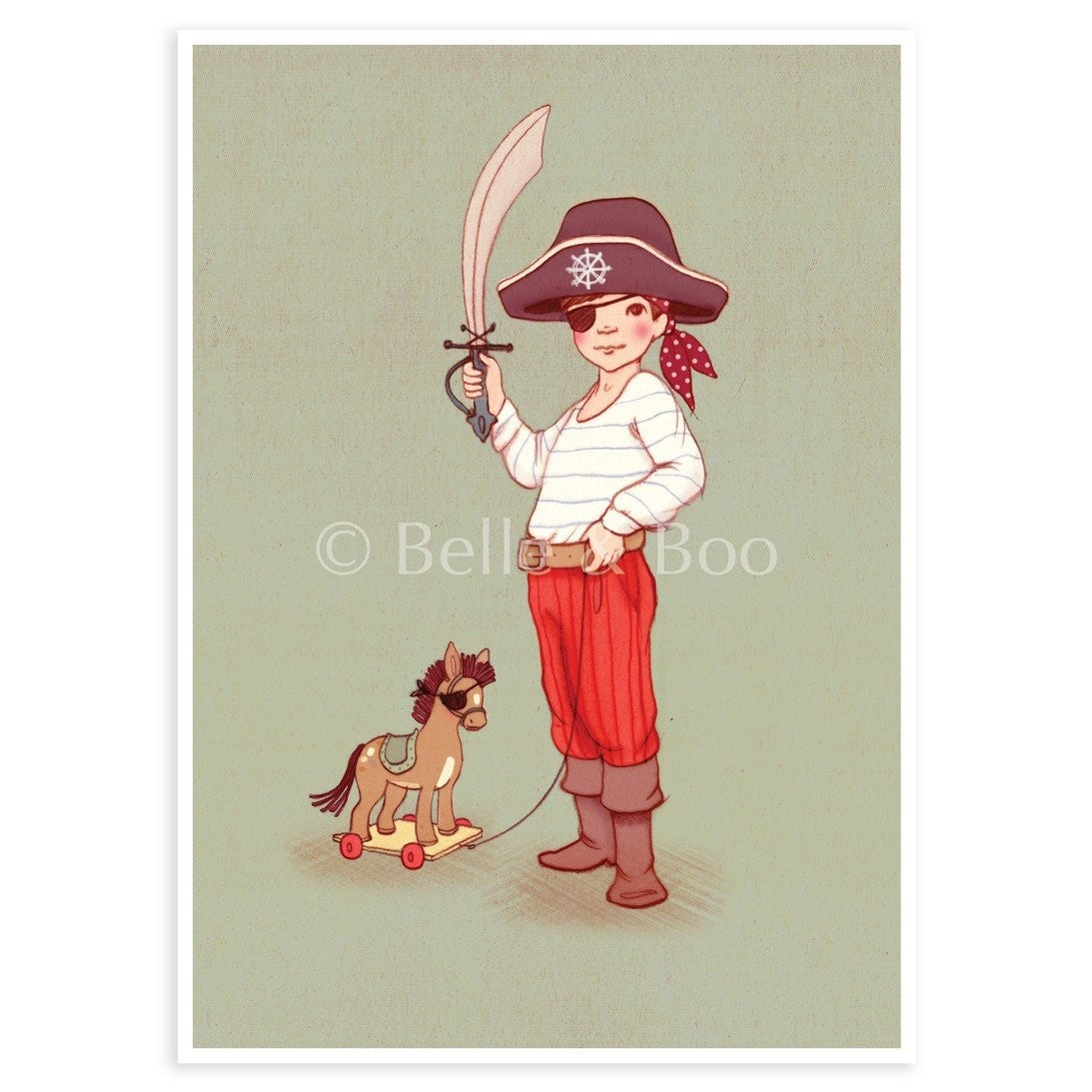 Little Pirate| Kaart Belle & Boo