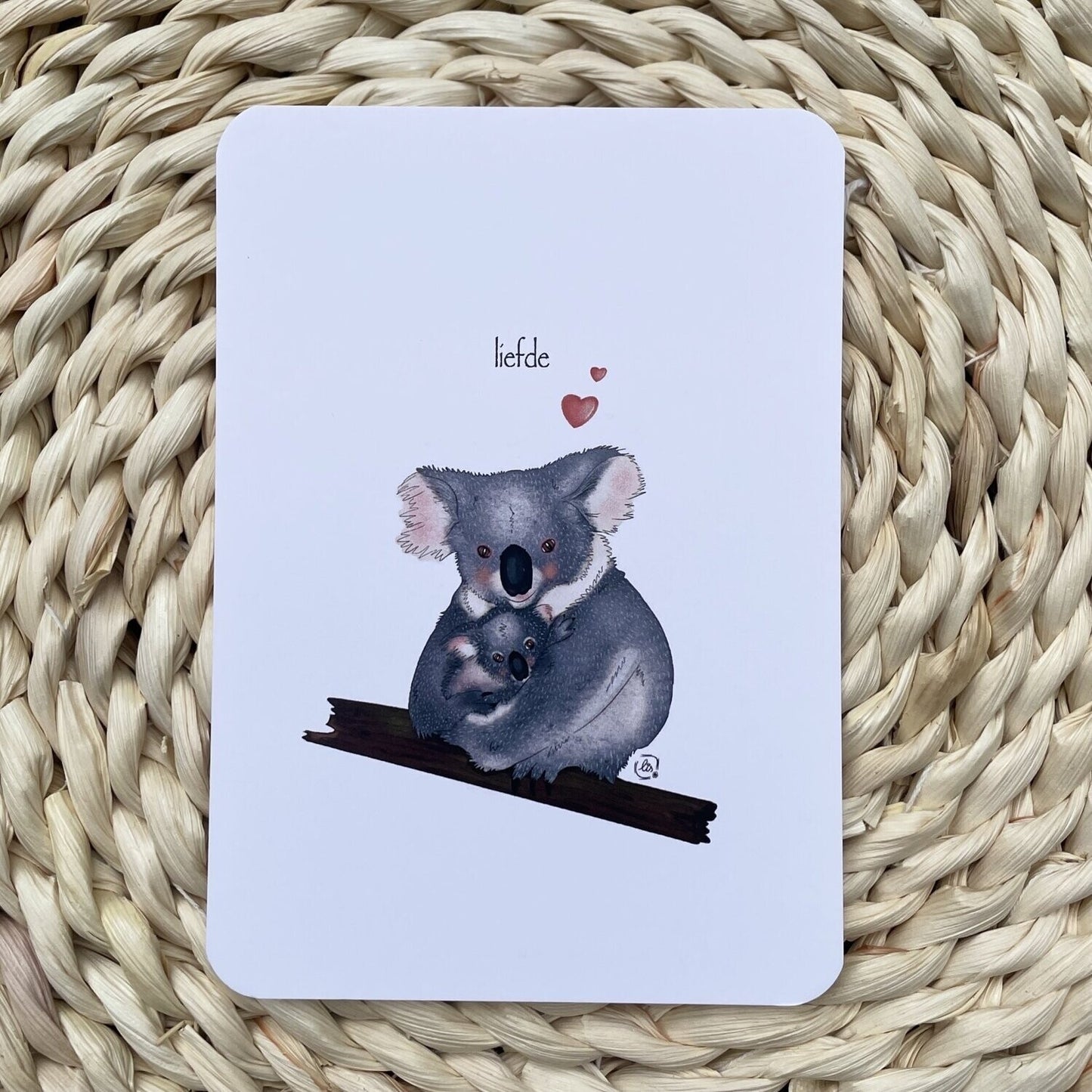 Liefde Koala| Kaart Lisbloem-studio