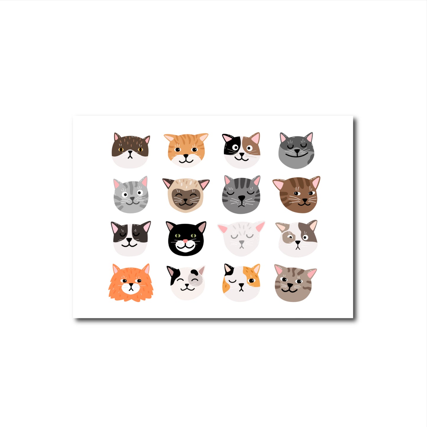 Kattenhoofdjes | Kaart Only Happy Things