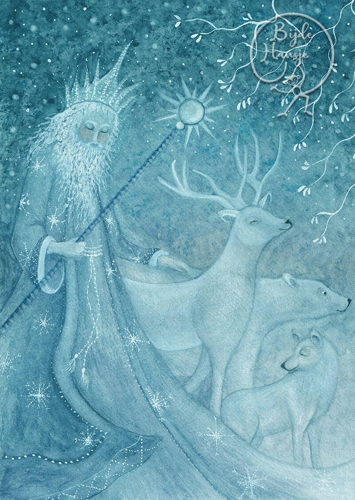 King winter | Kaart Bijdehansje