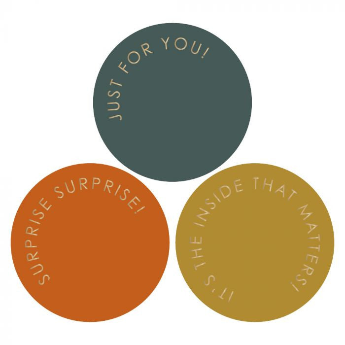 Multi Modern Gold Autumn| Sluitstickers 9st