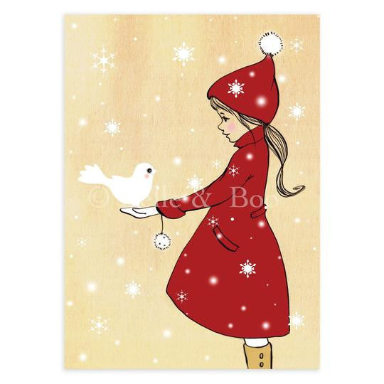 Elle & the snowdove| Kaart Belle & Boo