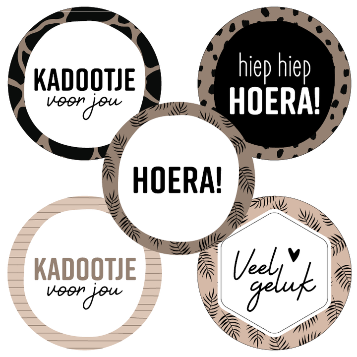 Kadootje voor jou | Sluitstickers 10st