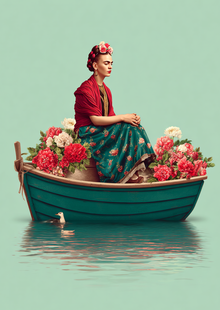 Frida Kahlo: Flower Boat | Kaart Fripperies