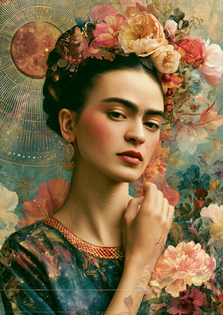 Frida Kahlo: Floral Eclipse | Kaart Fripperies
