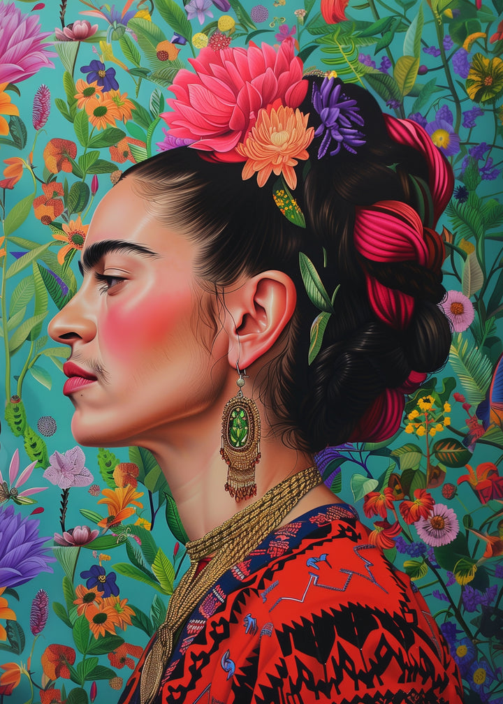 Frida Kahlo: Side Portrait | Kaart Fripperies