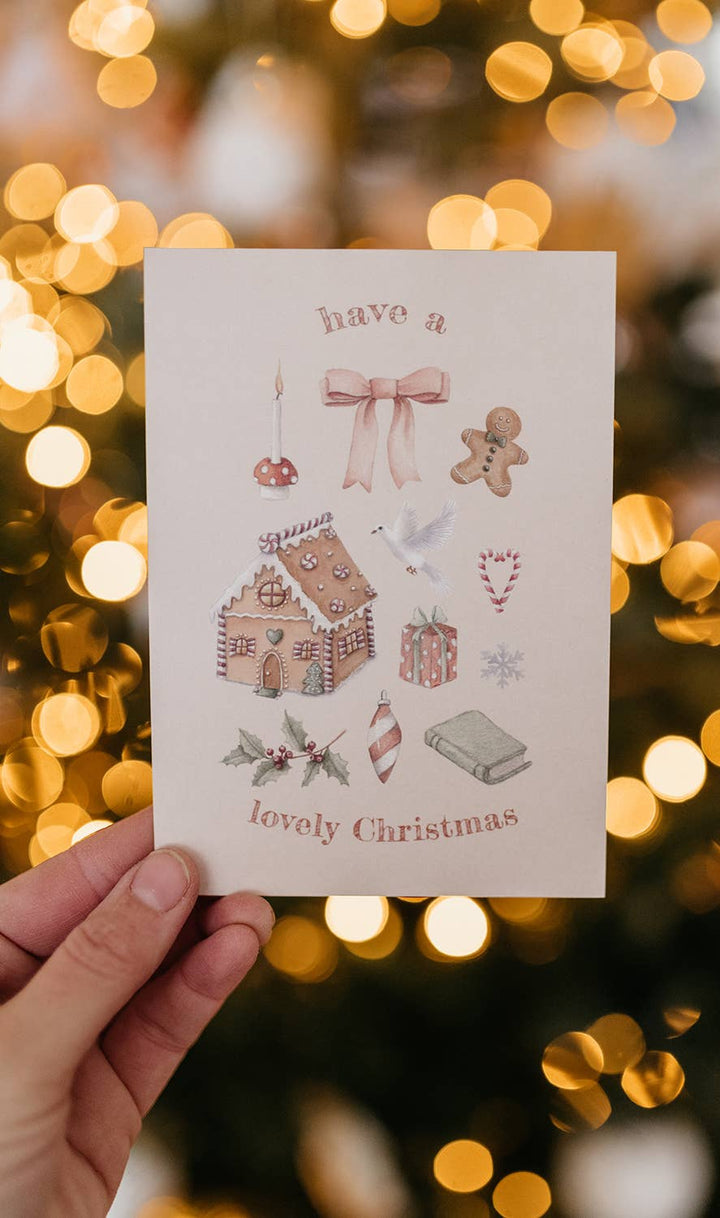 Ansichtkaart Lovely Christmas | Kaart Appeloogje