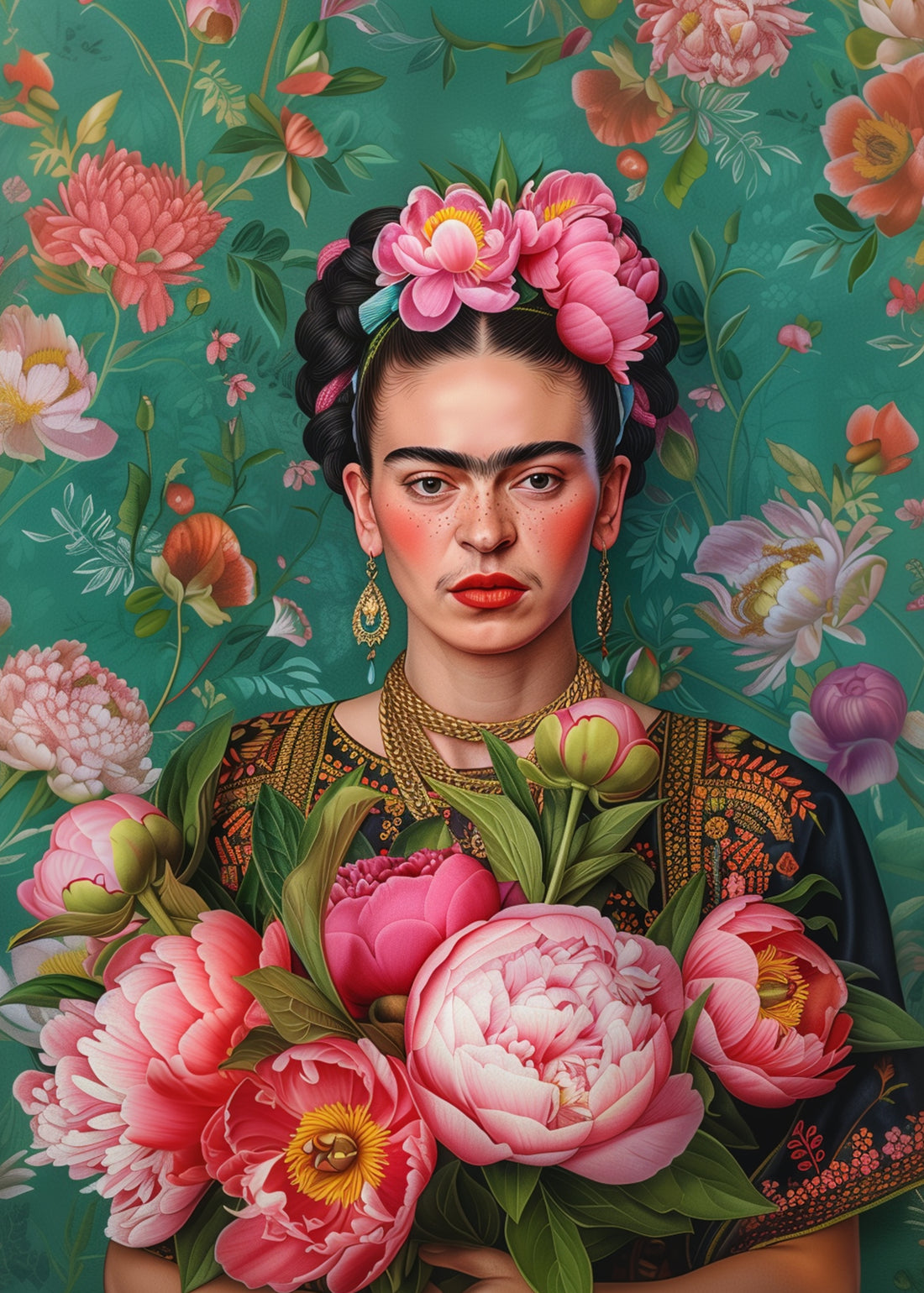 Frida Kahlo: Mohnblumen | Kartenfirlefanz