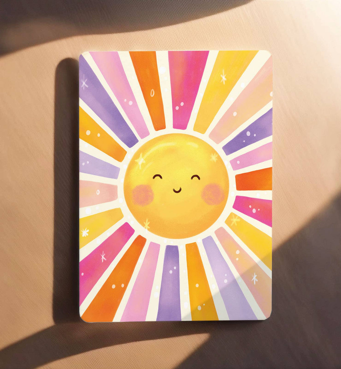 Kaart vrolijke zonneschijn zomaar lief zomer ansichtkaart