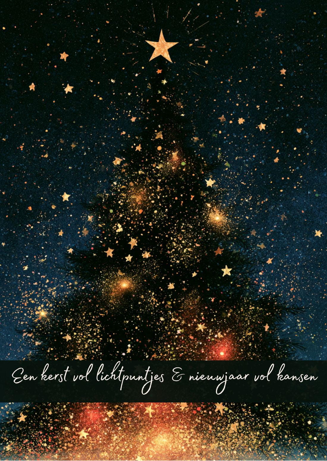 Kerst vol lichtpuntjes | Kaart Fripperies
