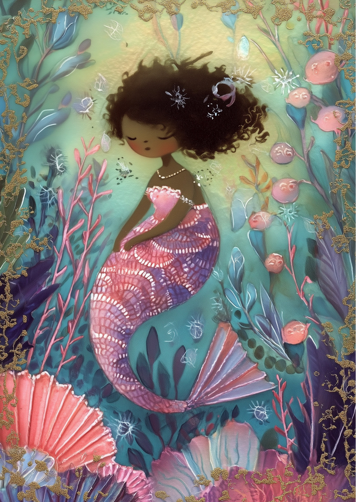 Enchanted Ocean: Mermaid’s Dream | Kaart Fripperies
