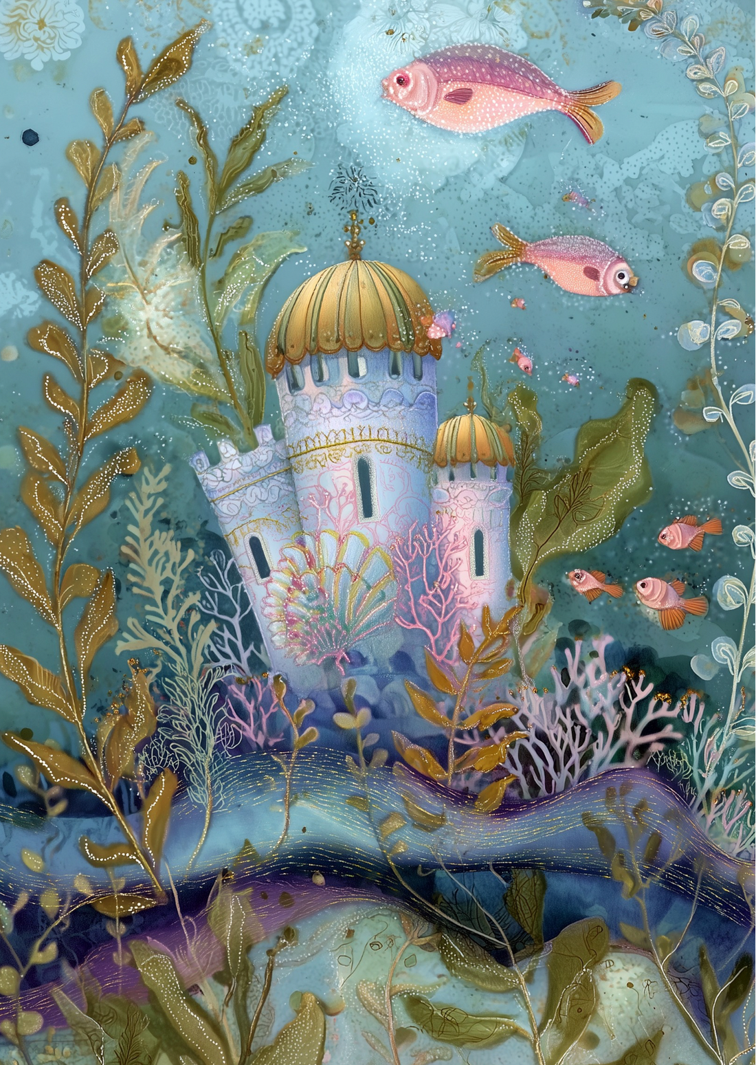 Enchanted Ocean: Underwater Castle | Kaart Fripperies