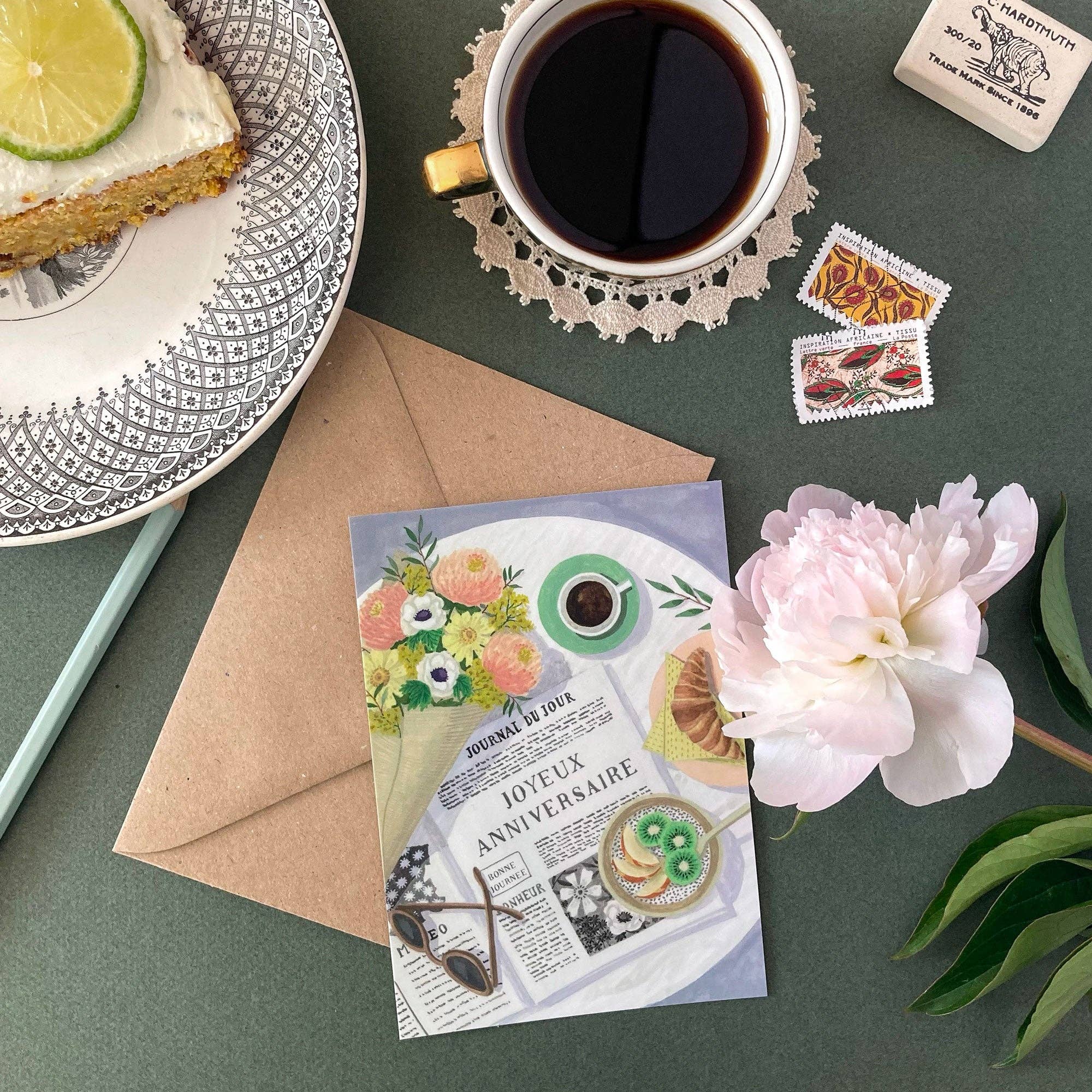Verjaardagskaart: Zonder envelop