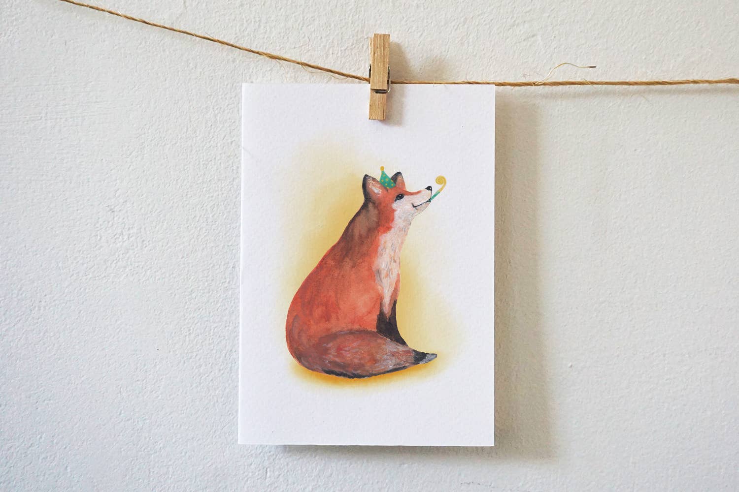 Kaart Vos met feetstmuts | Kaart Lotte Drouen