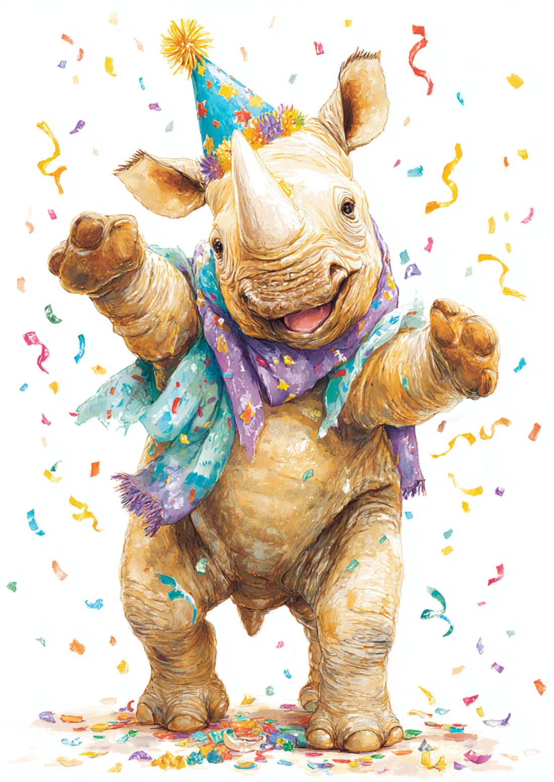 Feest: Neushoorn | Kaart Fripperies