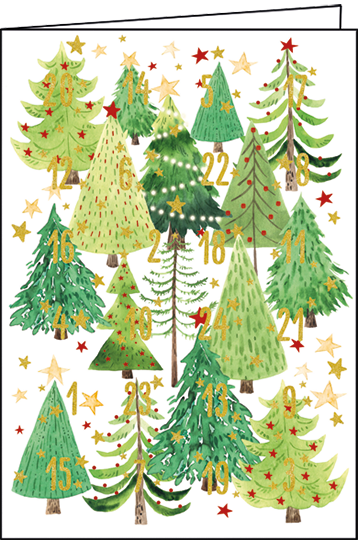 Dennenboom | Adventskalender kaart Edition Gollong