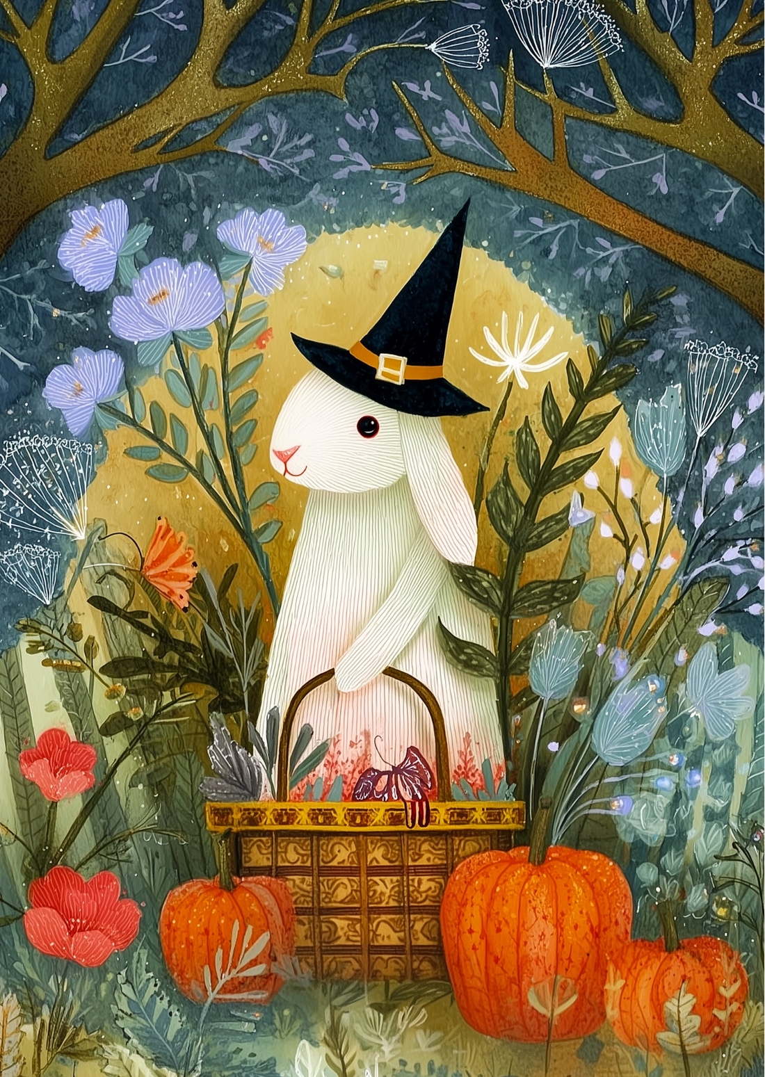 Woodland Halloween: Konijn | Kaart Fripperies
