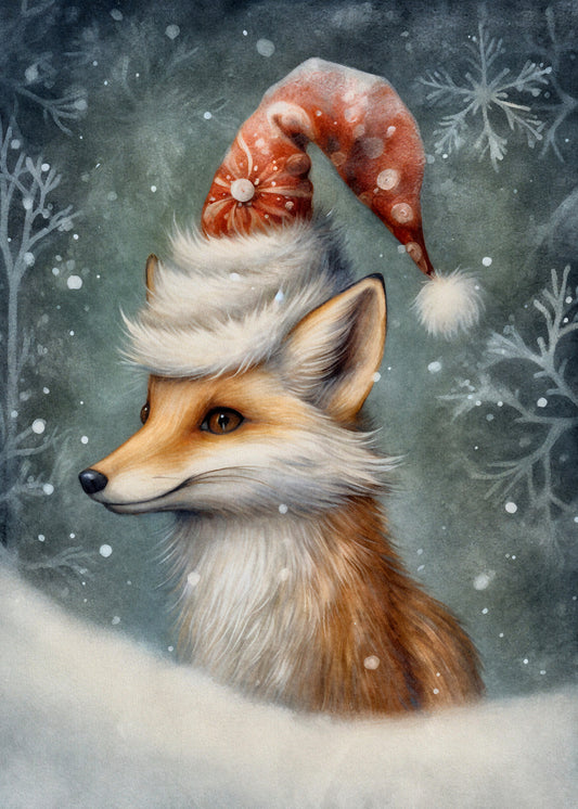 Mystical Christmas Animals: Vos | Kaart Fripperies