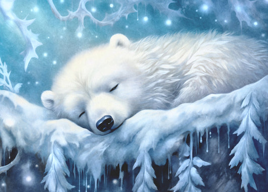 Snow Animals: Ijsbeer | Kaart Fripperies