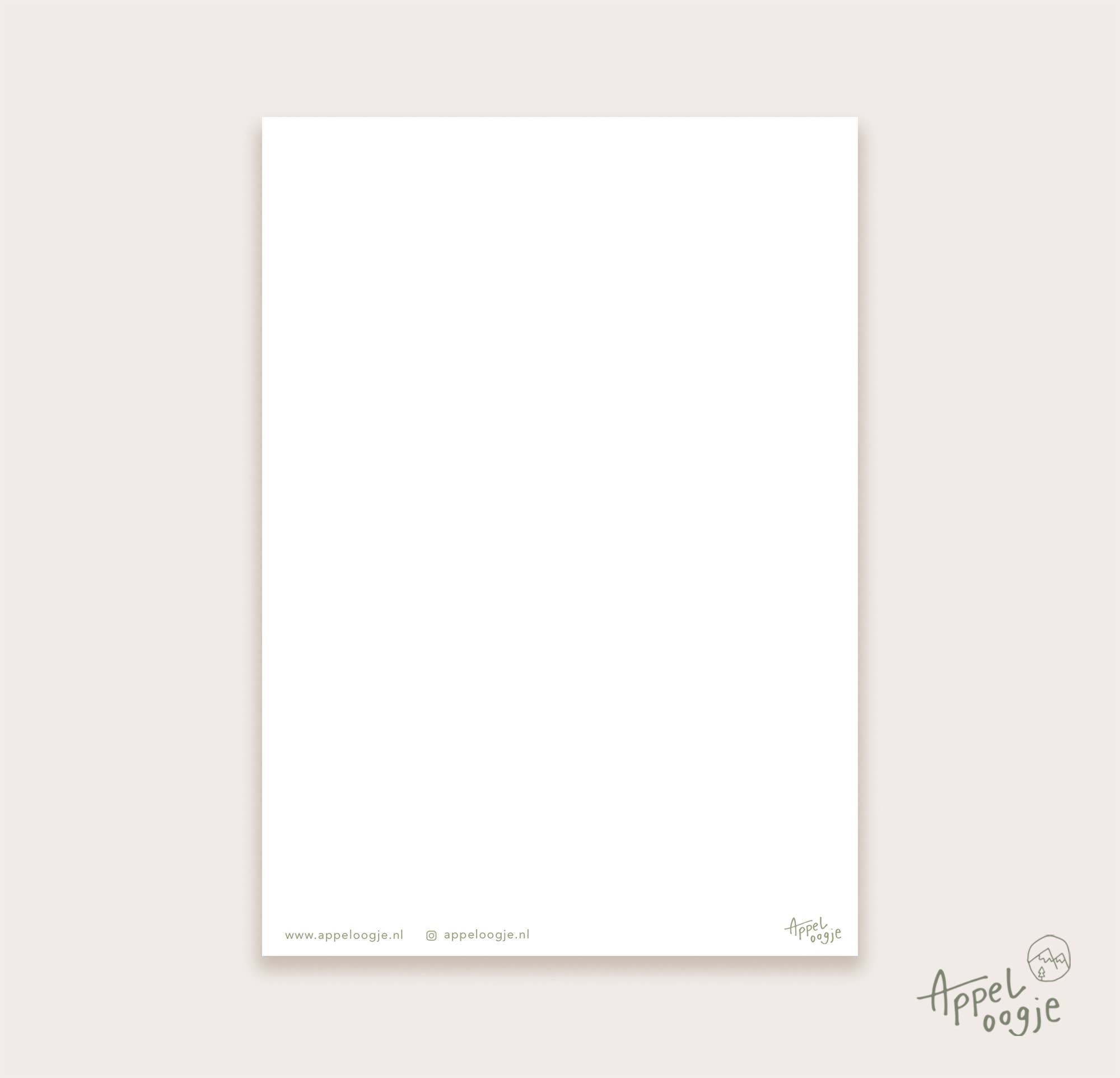 Ansichtkaart labradoodle | Kaart Appeloogje