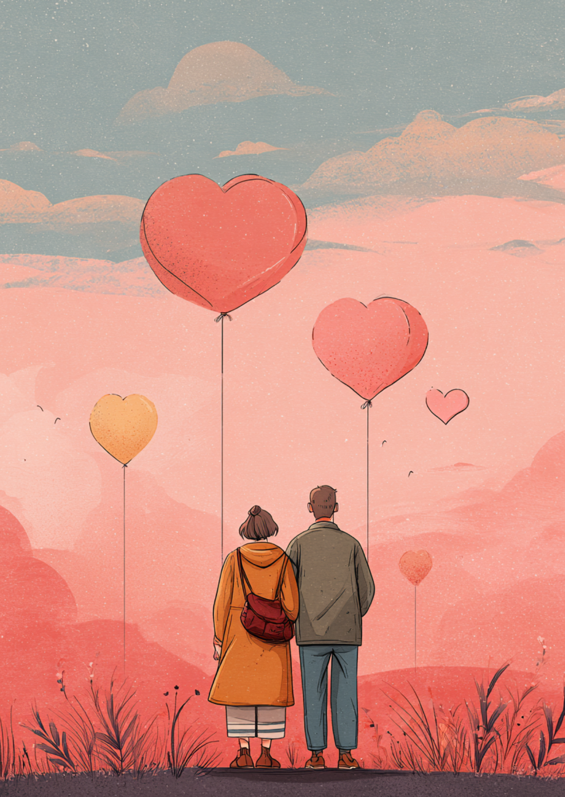 Valentijn 2026: Under Blushing Skies | Kaart Fripperies