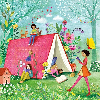 Kinderen met boek | Kaart Mila Marquis