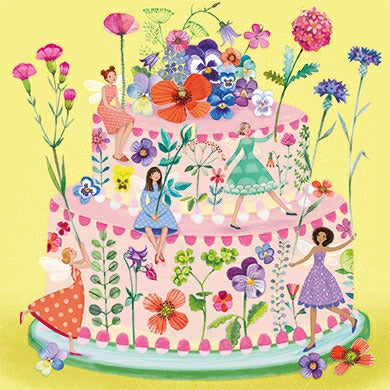 Taart met bloemen | Kaart Mila Marquis