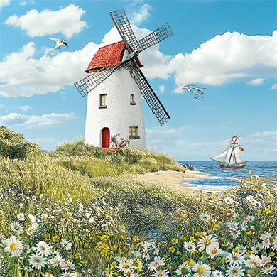 Molen aan zee | Kaart Barbara Behr