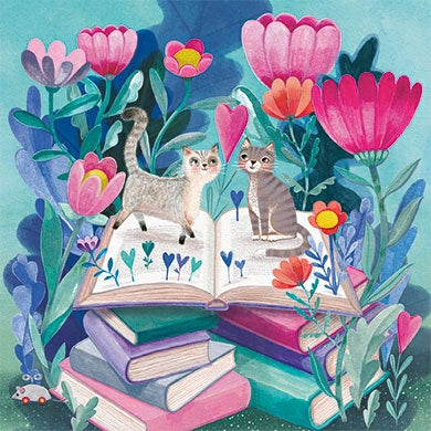 Kat en boeken | Kaart Mila Marquis
