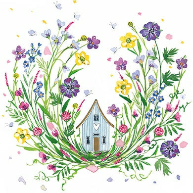 Huis in bloemen | Kaart Kerstin Heß