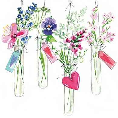 Bloemen in glas | Kaart Kerstin Heß
