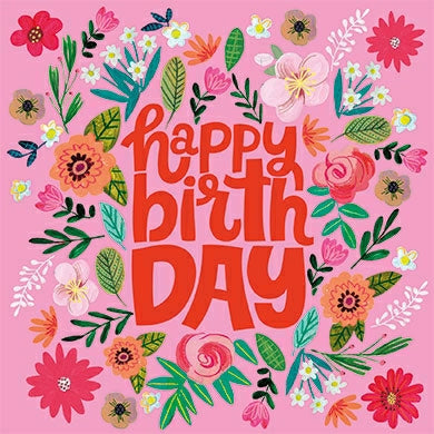 Happy Birthday (roze) | Kaart Caroline Bonne-Müller