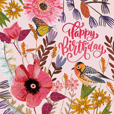 Happy Birthday (vogel) | Kaart Caroline Bonne-Müller