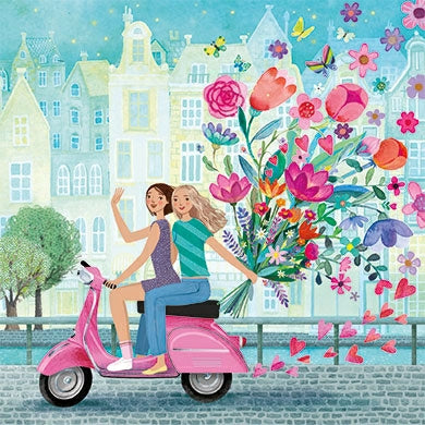 Vrouwen op motor | Kaart Mila Marquis