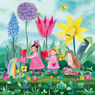 Kinderen met bloemen | Kaart Mila Marquis