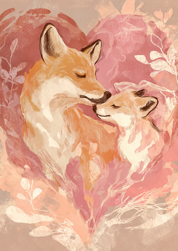 Valentijn 2026: Close to You (fox) | Kaart Fripperies