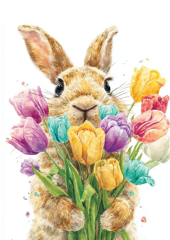 Spring Mood: Een bosje lente | Kaart Fripperies