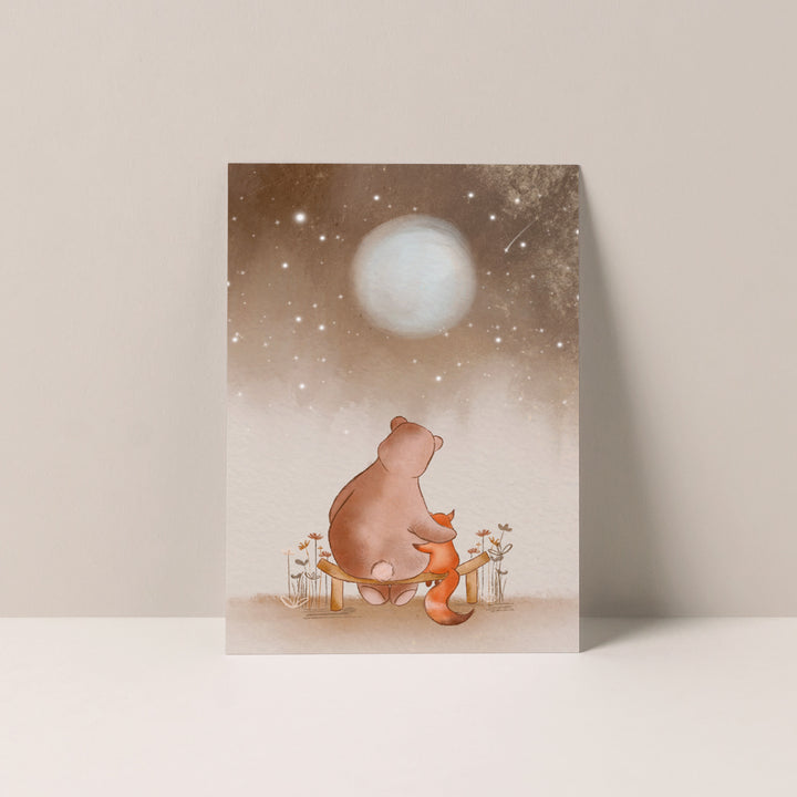 Beer en vos | Kaart Studio Poppybird