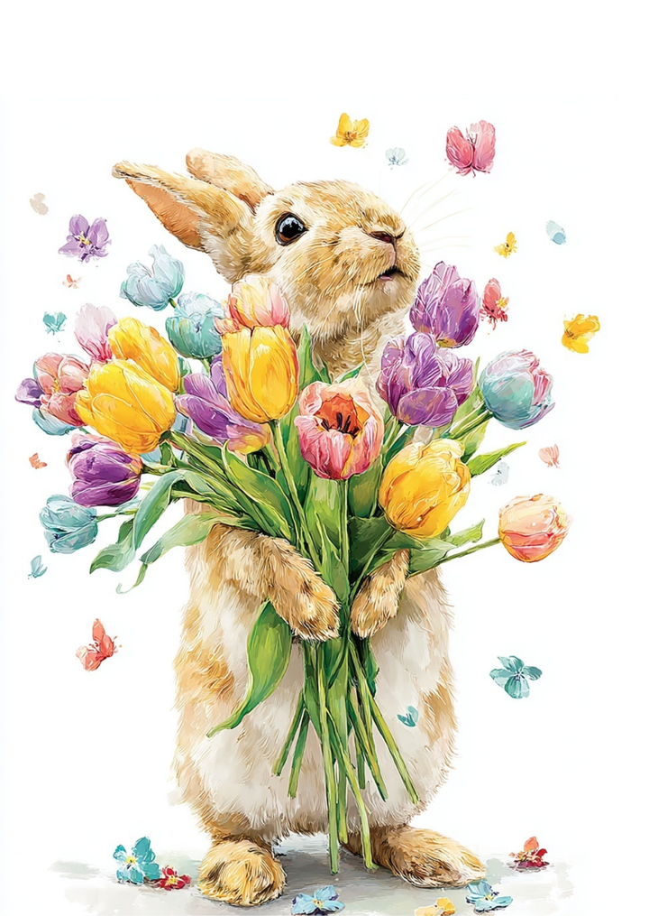 Spring Mood: Het lenteboeket | Kaart Fripperies