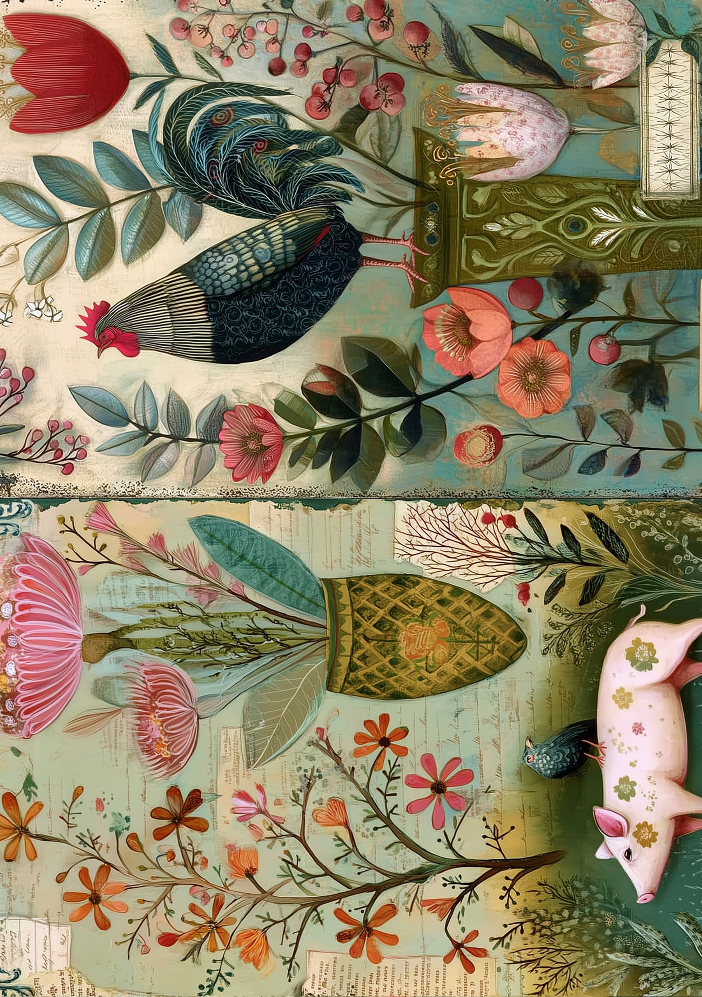 Folk Art Animals | Journal Paperpack Fripperies