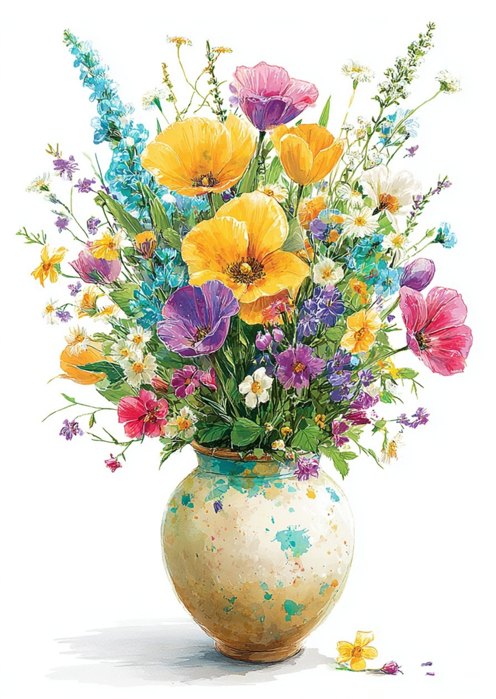 Spring Mood: Bloemenpracht | Kaart Fripperies