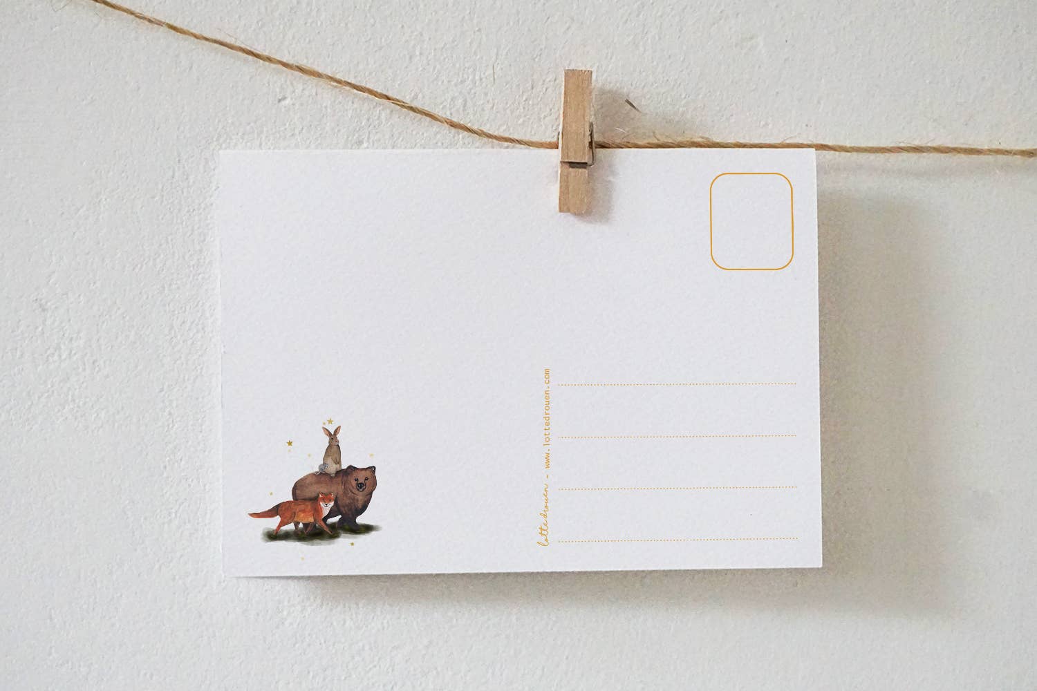 Kaart Lichtjes in de nacht | Kaart Lotte Drouen