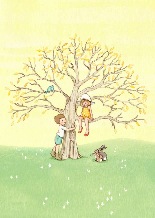 Ansichtkaart Het Was De Perfecte Zomerdag | Kaart Belle & Boo